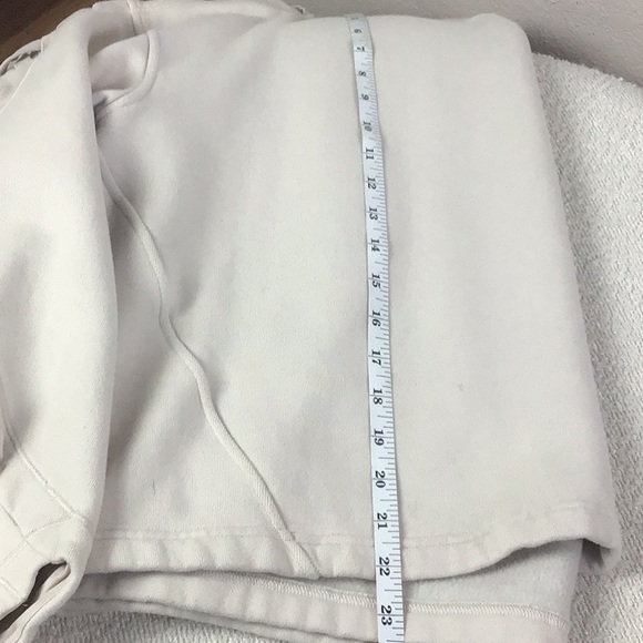 Lululemon Braided Sleeve Pullover White Opal size Large - Picture 7 of 8
